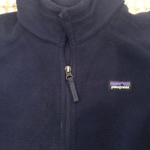 Boys Patagonia Fleece jacket.  Navy. Large (12).